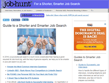 Tablet Screenshot of job-hunt.org